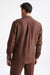 Brown Pure Linen Plymouth Shirt Jacket - View Six