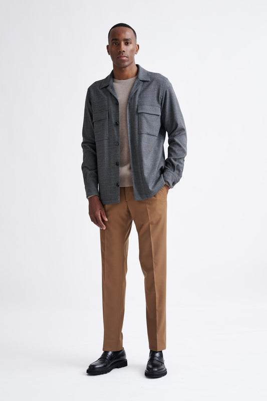 Grey Wool Plymouth Shirt Jacket Connect