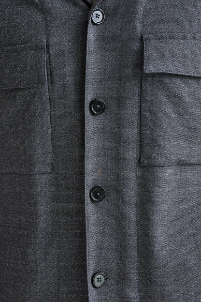 Grey Wool Plymouth Shirt Jacket Connect - View Four