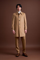 100% Vicuna Unlined soft Leeds Overcoat - View 1