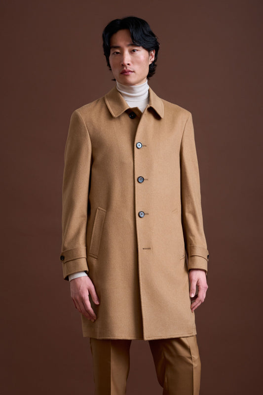 100% Vicuna Unlined soft Leeds Overcoat - View 2