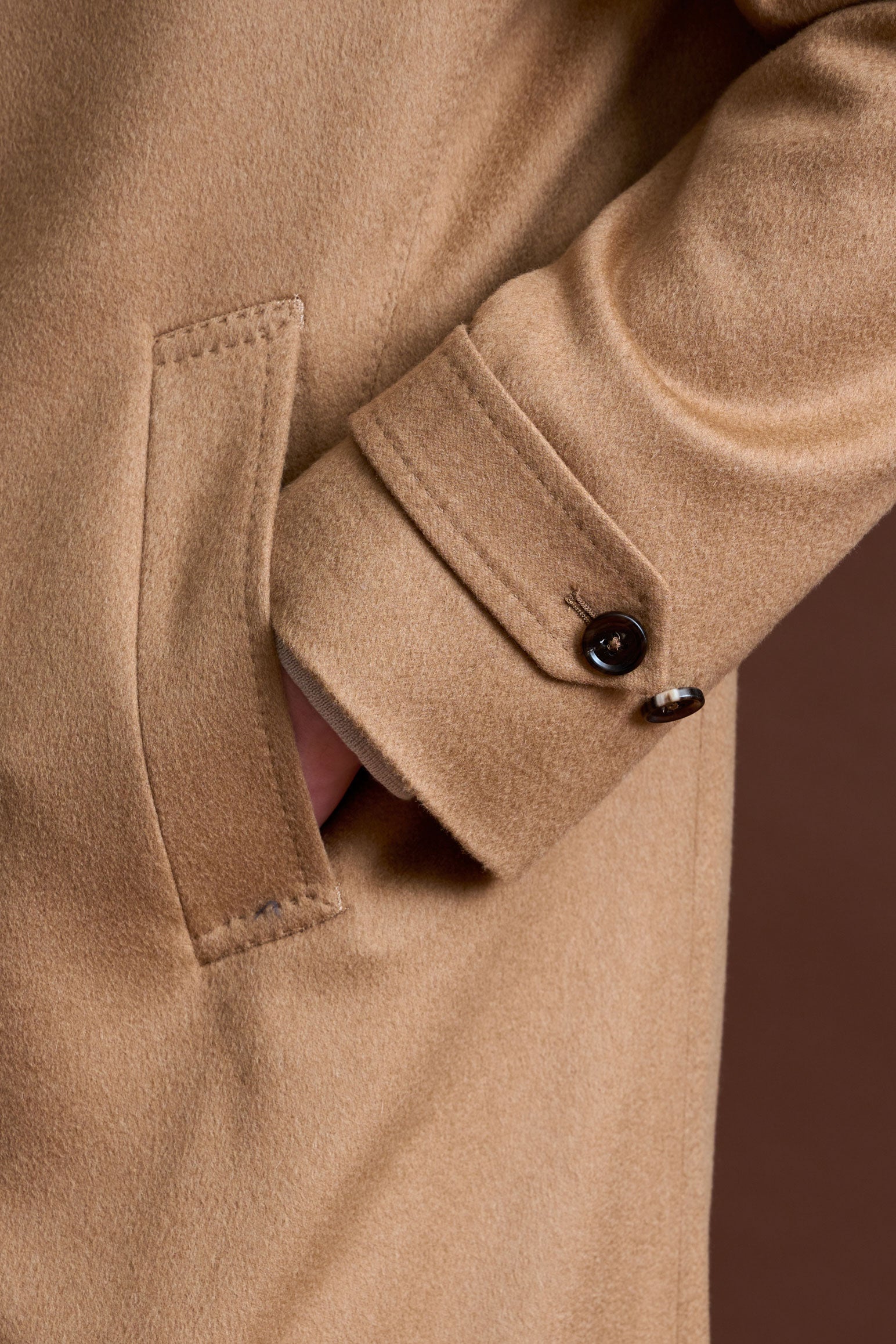 100% Vicuna Unlined Soft Leeds Overcoat