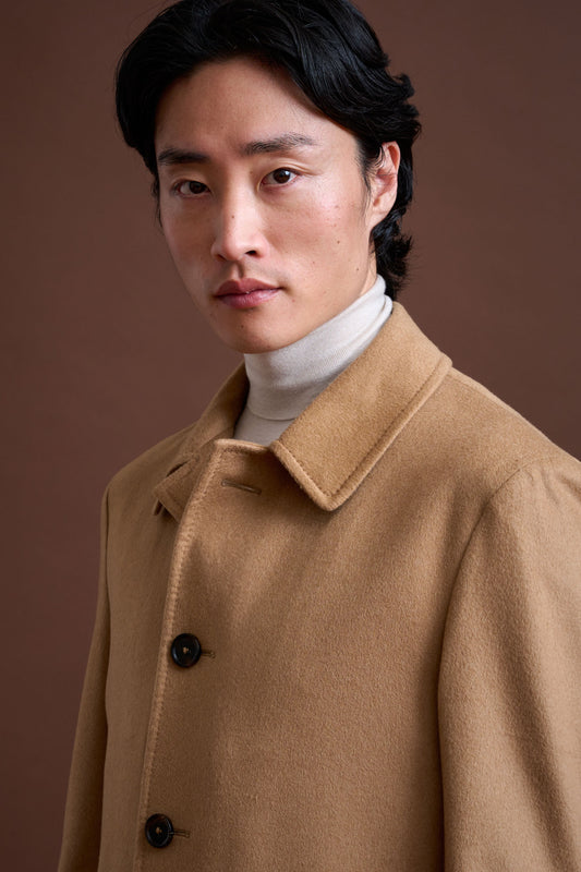 100% Vicuna Unlined soft Leeds Overcoat - View 4