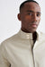 Beige Cashmere Cotton Warwick Bomber Jacket - Image 3