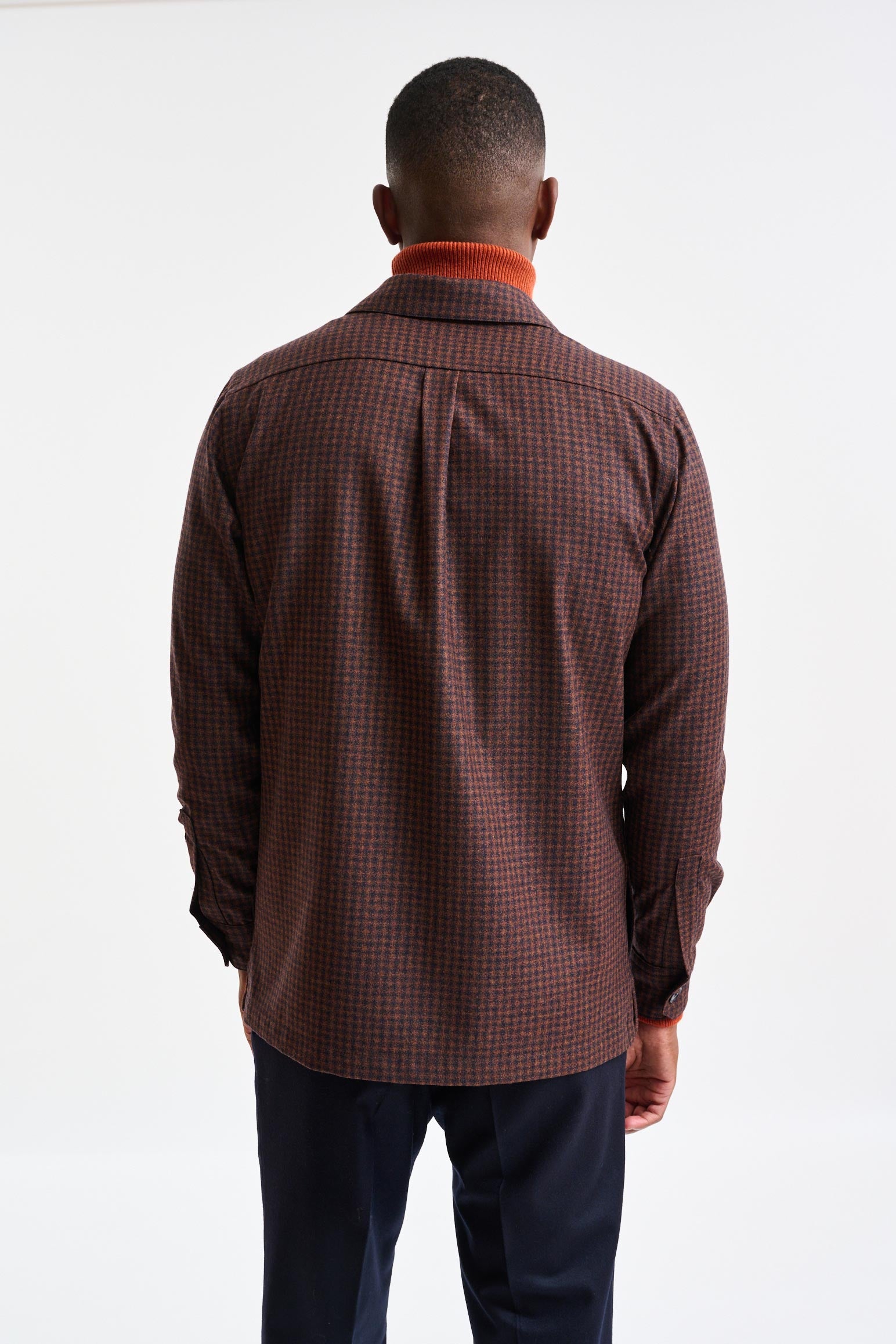 Medium Brown Wool Plymouth Shirt Jacket Trend - Image 5