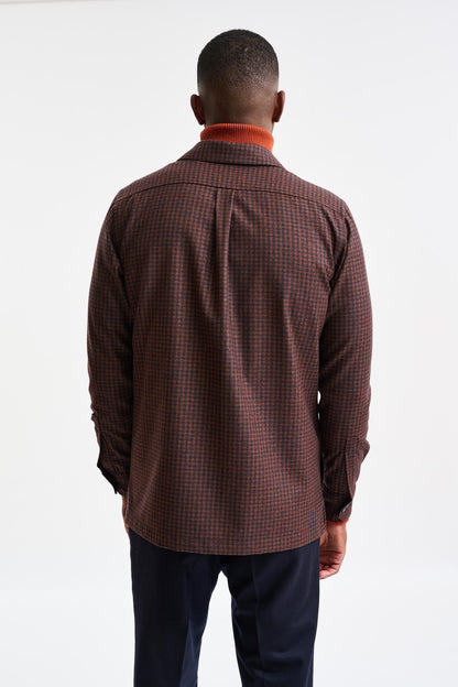 Medium Brown Wool Plymouth Shirt Jacket Trend - Image 5