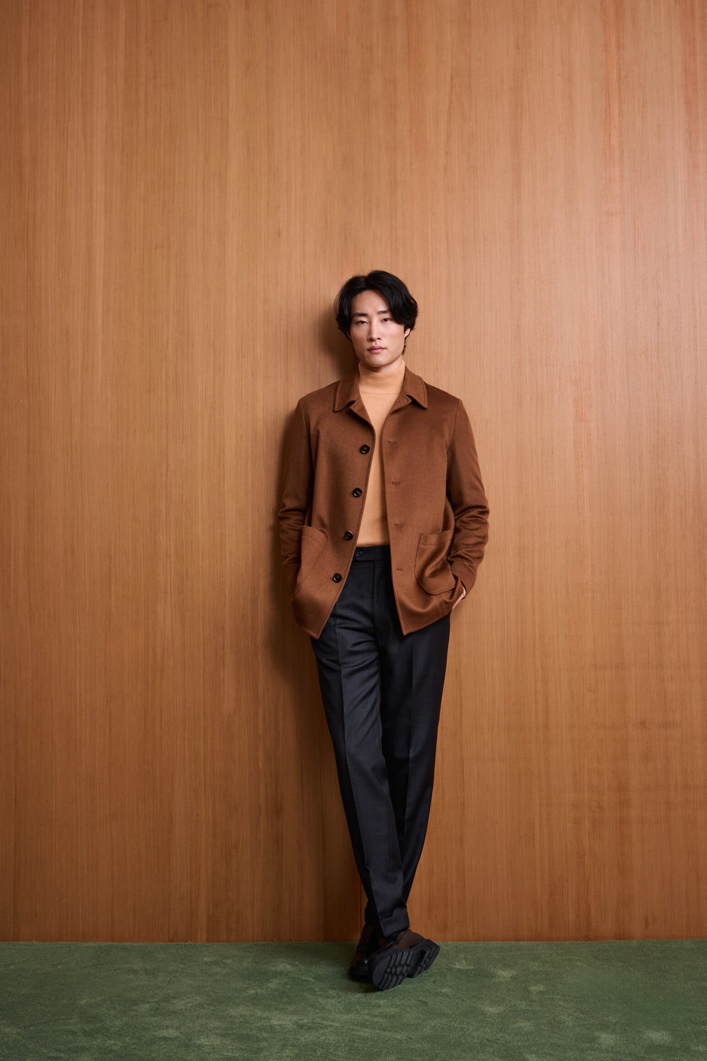 Medium Brown 100% Cashmere Troy Overcoat St. Moritz