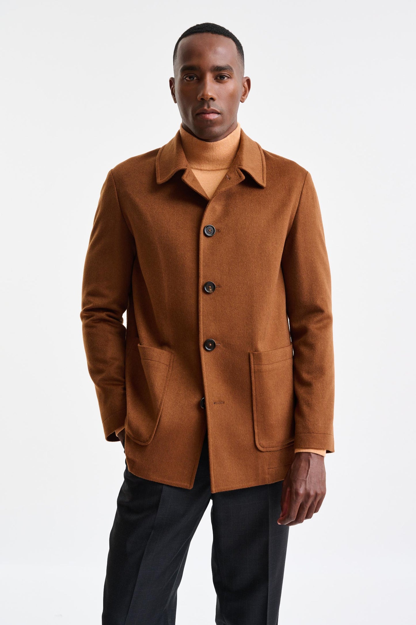 Medium Brown 100% Cashmere Troy Overcoat St. Moritz - Image 2