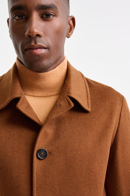 Medium Brown 100% Cashmere Troy Overcoat St. Moritz - Image 3