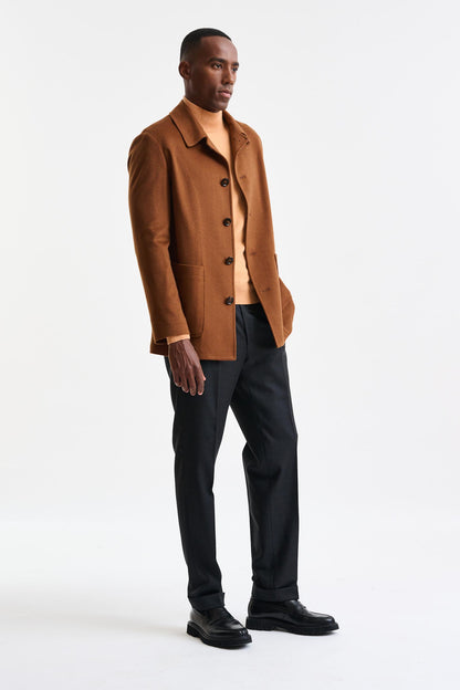 Medium Brown 100% Cashmere Troy Overcoat St. Moritz - Image 4