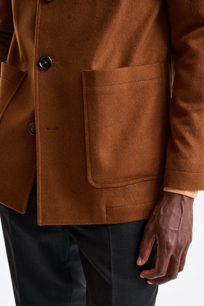 Medium Brown 100% Cashmere Troy Overcoat St. Moritz - Image 5