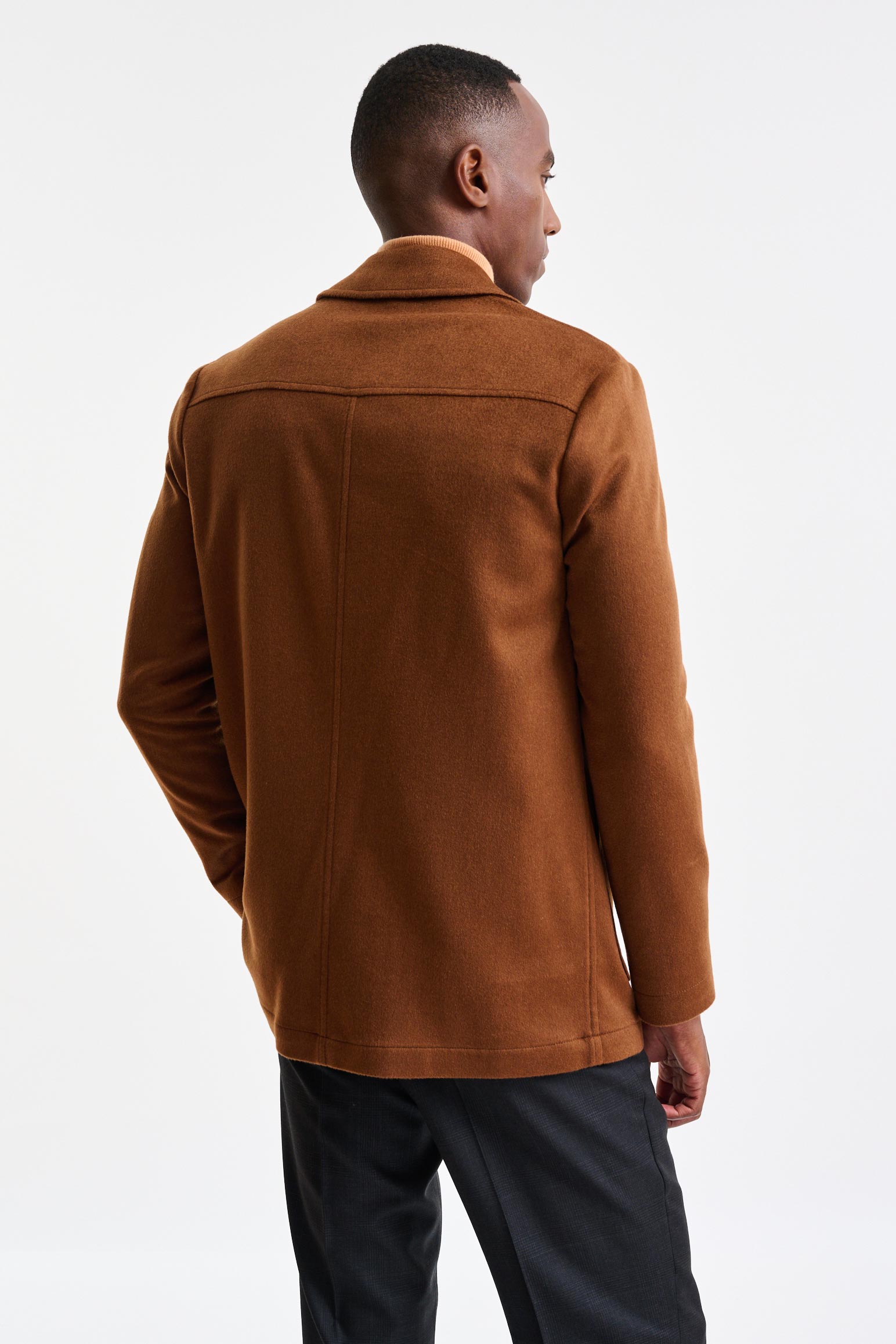 Medium Brown 100% Cashmere Troy Overcoat St. Moritz - Image 7