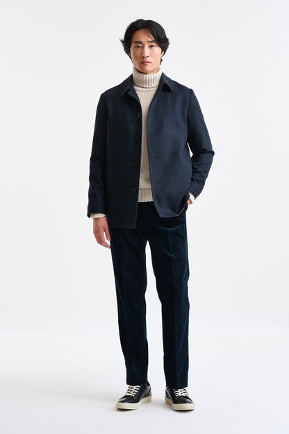 Dark Blue 100% Wool Troy Jacket Zeus - Image 2