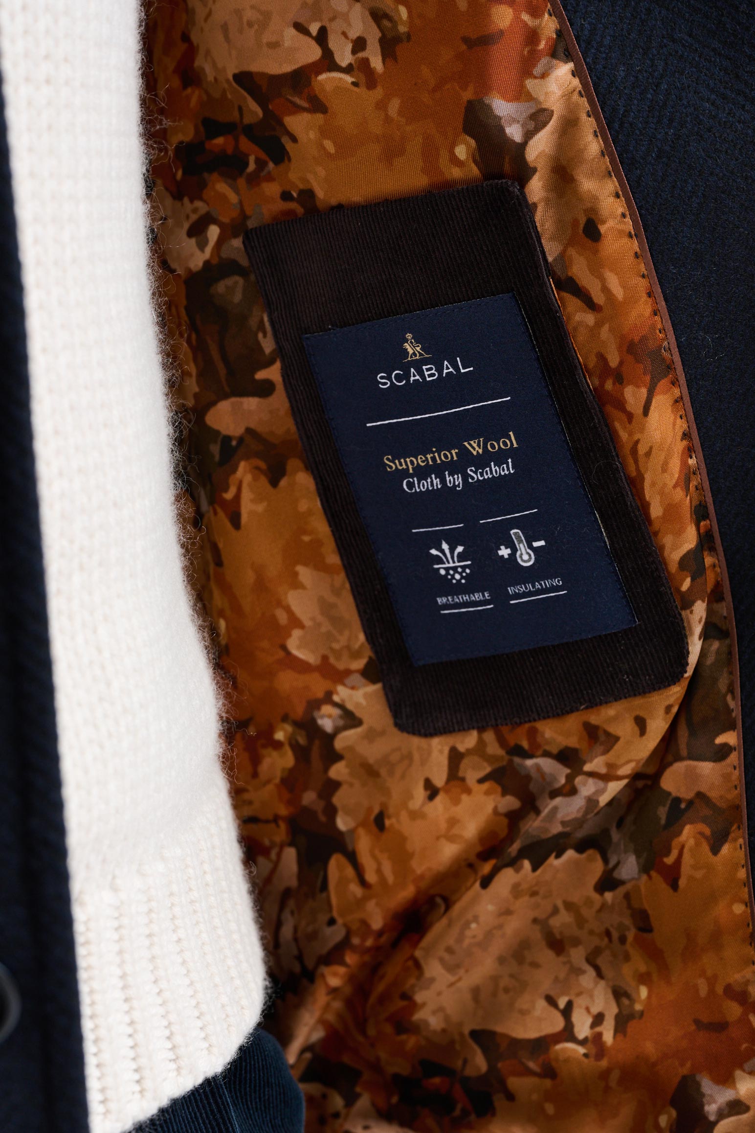 Dark Blue 100% Wool Troy Jacket Zeus - Image 5