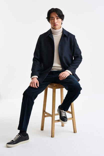 Dark Blue 100% Wool Troy Jacket Zeus - Image 7