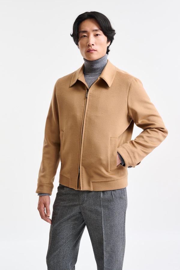 Hellbraune Wolljacke Warwick Zeus