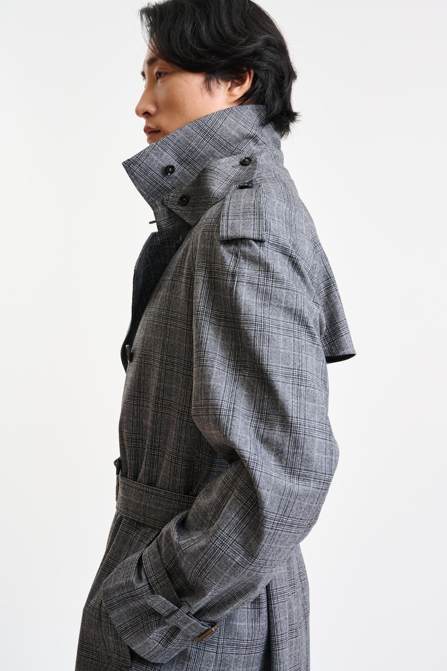 Black & White Wool Marlow Tech Jacket Hybrid - Image 5