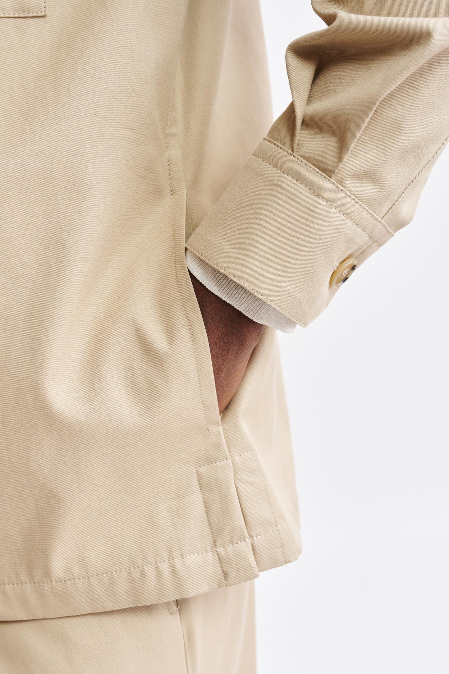 Chaqueta De Algodón Marrón Claro Plymouth Cashmere Cotton