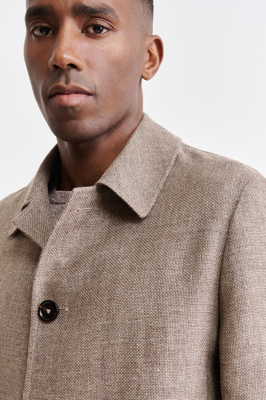 Medium Brown Wool & Linen Troy Jacket Jazz Image 3