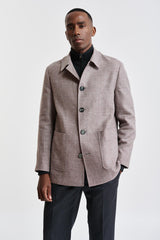Light Red Wool & Linen Troy Jacket Jazz