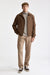 Medium Brown 100% Wool Warwick Bomber Jacket Mistral