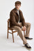 Medium Brown 100% Wool Warwick Bomber Jacket Mistral