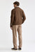 Medium Brown 100% Wool Warwick Bomber Jacket Mistral