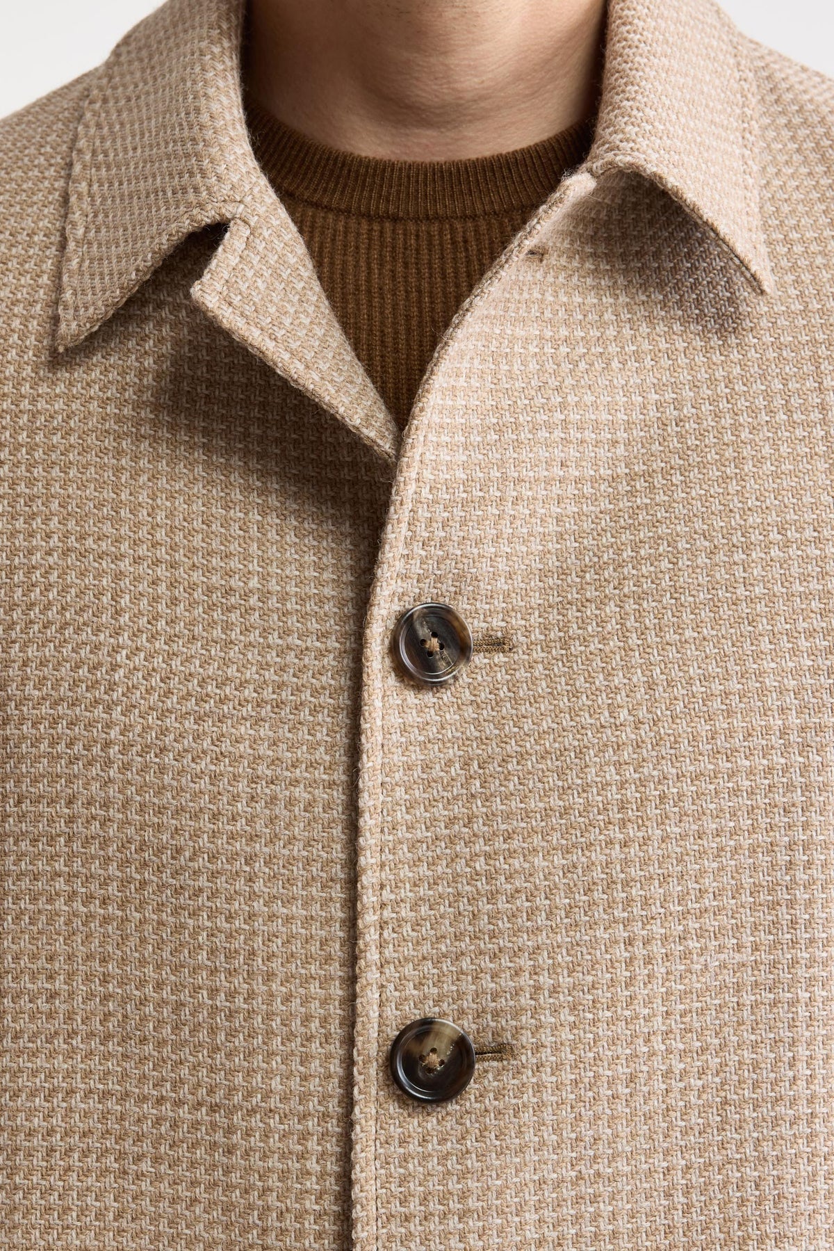 Hellbeige, 100 % Wolle, Troy-Jacke, Mistral