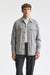 Sobrecamisa «Plymouth» de lana y cachemira con estampado de cuadros claros en gris, de Mistral