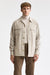 Hellkariertes, braunes Plymouth-Overshirt aus 100 % Wolle, Freestyle