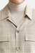 Hellkariertes, braunes Plymouth-Overshirt aus 100 % Wolle, Freestyle