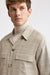 Hellkariertes, braunes Plymouth-Overshirt aus 100 % Wolle, Freestyle