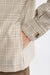 Hellkariertes, braunes Plymouth-Overshirt aus 100 % Wolle, Freestyle