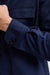 Dunkelblaues Plymouth-Overshirt aus 100 % Wolle (Super 100's), Flanell & Saxony