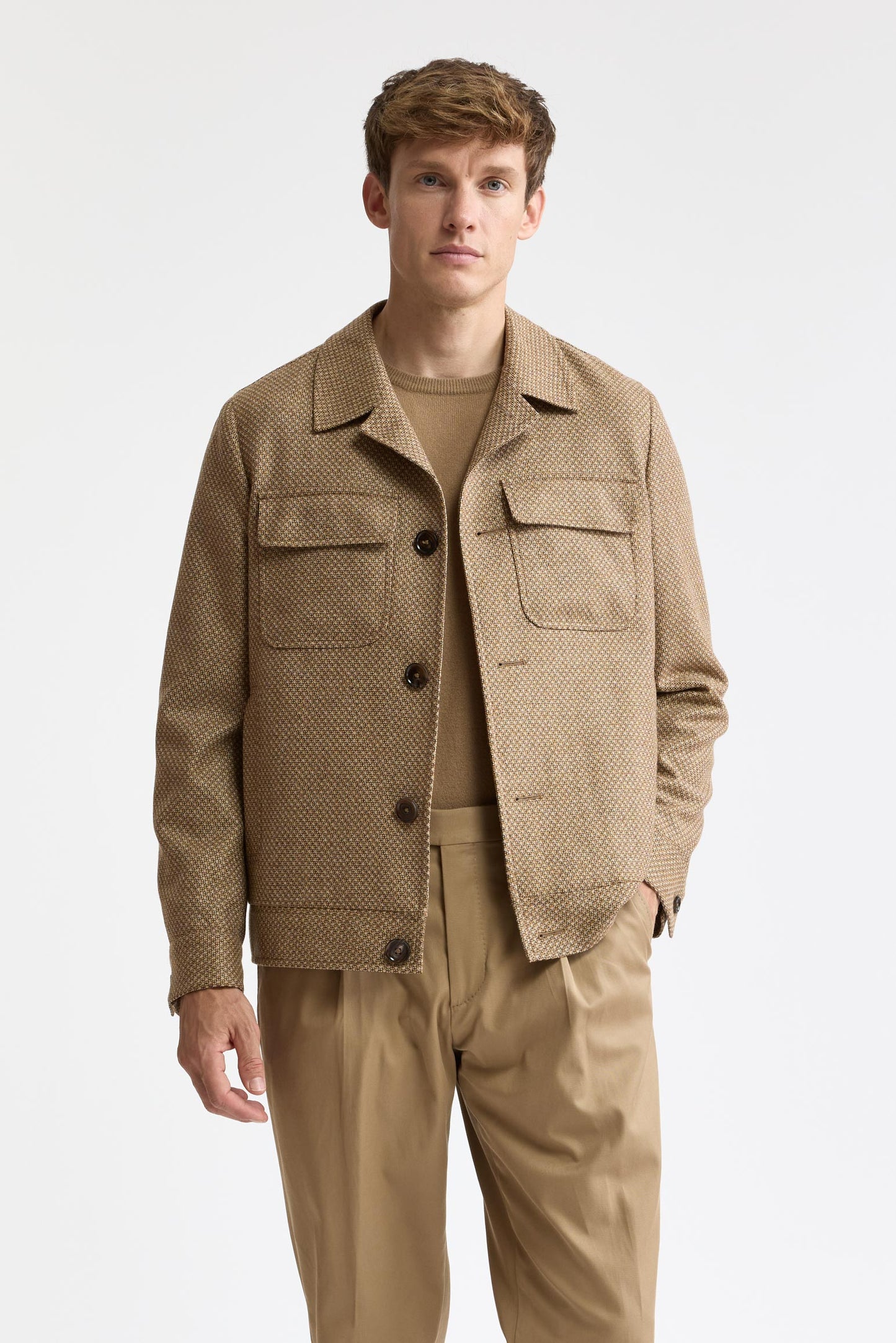 Light Beige 100% Wool Hythe Jacket Mistral