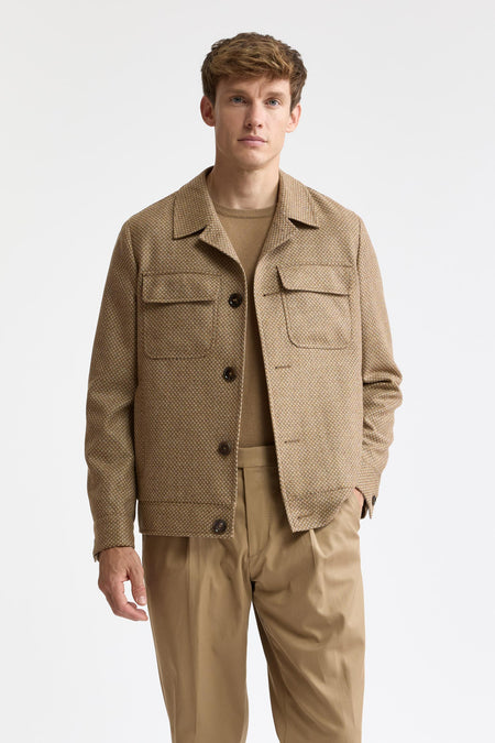 Light Beige 100% Wool Hythe Jacket Mistral