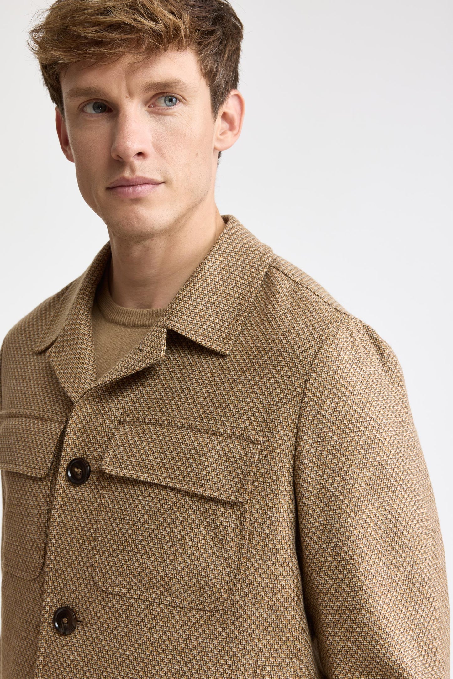 Light Beige 100% Wool Hythe Jacket Mistral