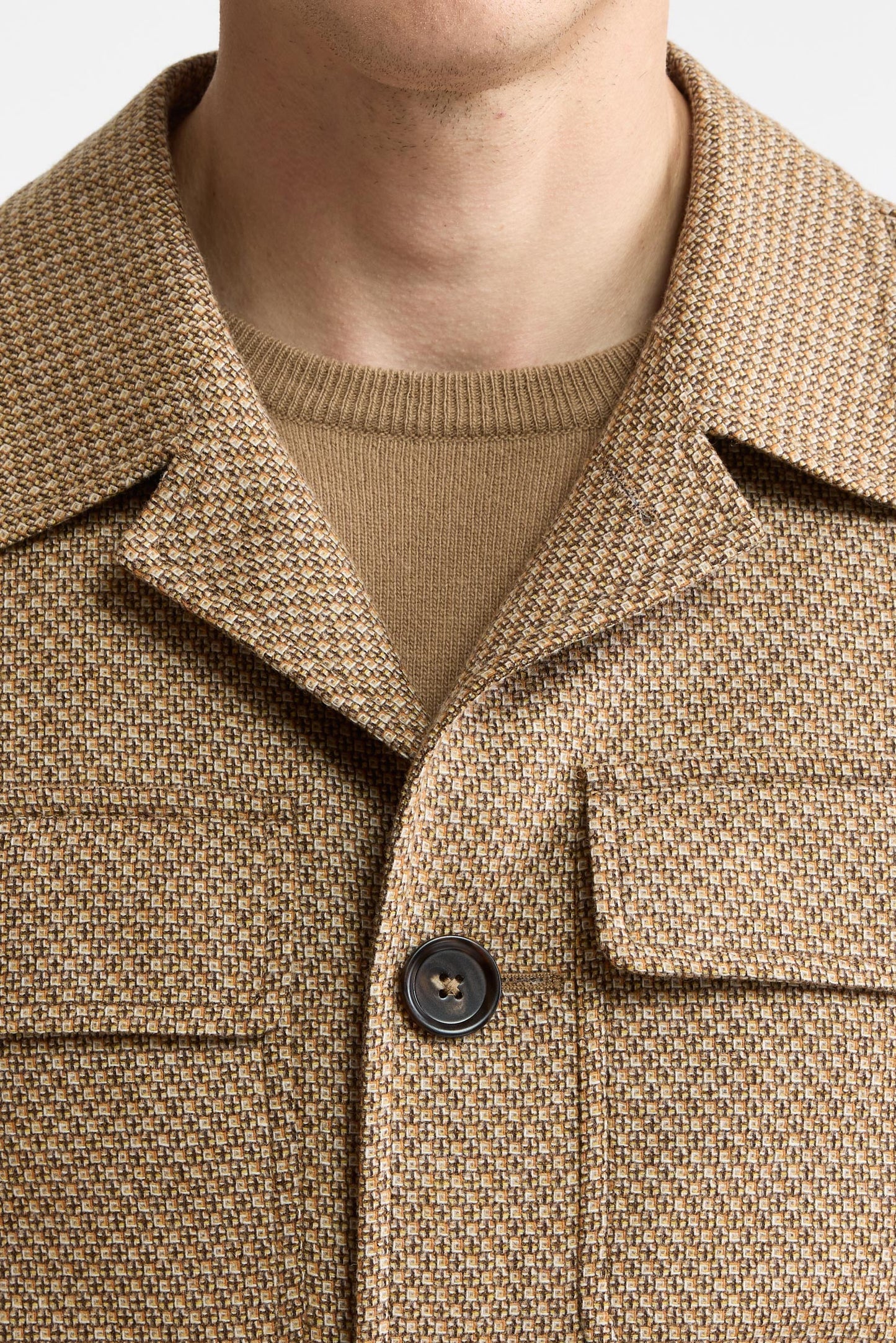 Light Beige 100% Wool Hythe Jacket Mistral