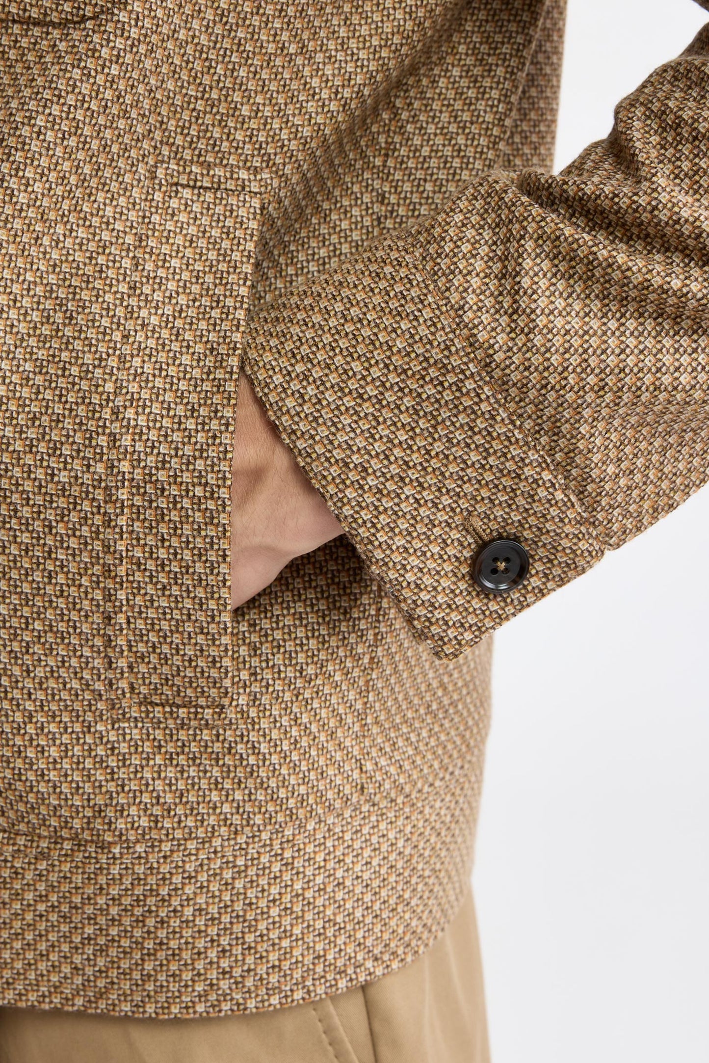 Light Beige 100% Wool Hythe Jacket Mistral