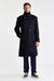 Dunkelblauer Trenchcoat aus 100 % Wolle „Marlow Zeus“