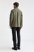 Lichtgroen 100% wol Plymouth-overshirt Mistral