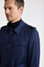 Light Blue 100% Wool Super 100's Exmoor Safari Jacket Flannel & Saxony