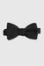 Pre-Tied Silk Satin Bow Tie Black