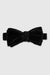 Pre-Tied Cotton Velvet Bow Tie Black