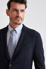 Mid Blue 100% Silk Selection Tie - View Three