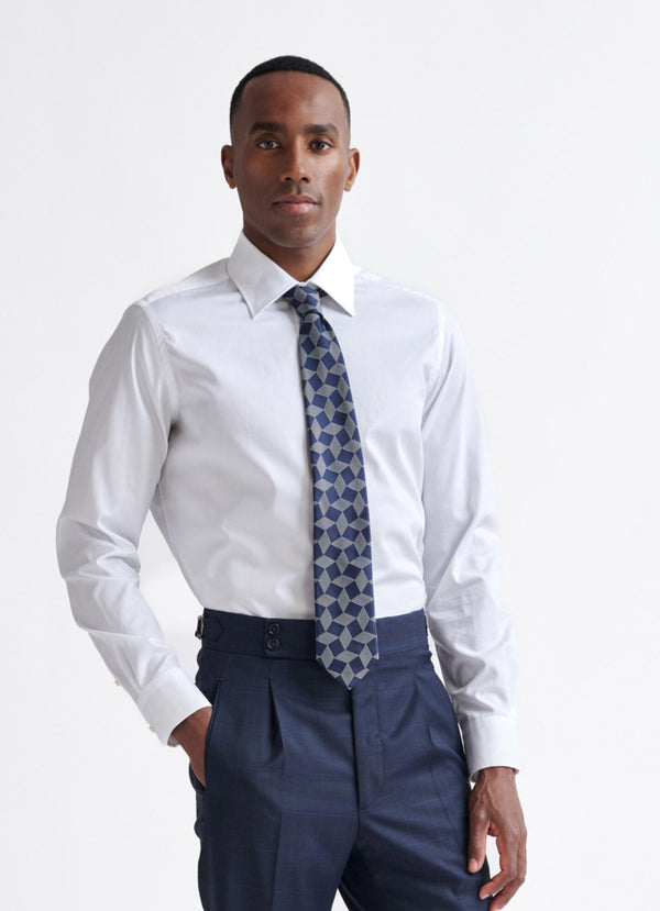 Corbata 100% Seda Azul Petróleo