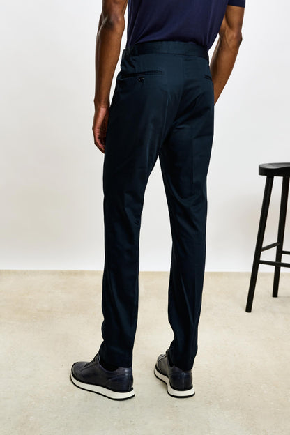 Perth Drawstring Trouser Cashmere Cotton Black - View 5