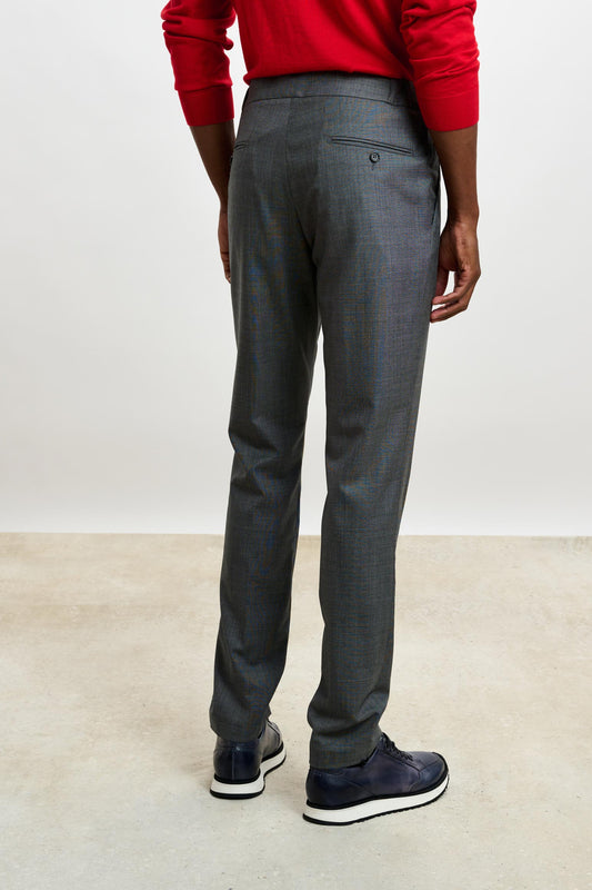 Perth Drawstring Trouser Eton Grey Light - View 3