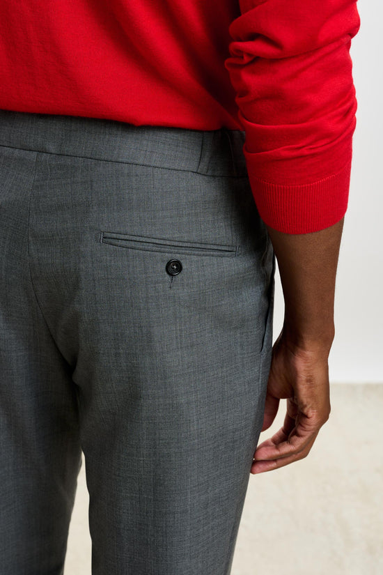 Perth Drawstring Trouser Eton Grey Light - View 4