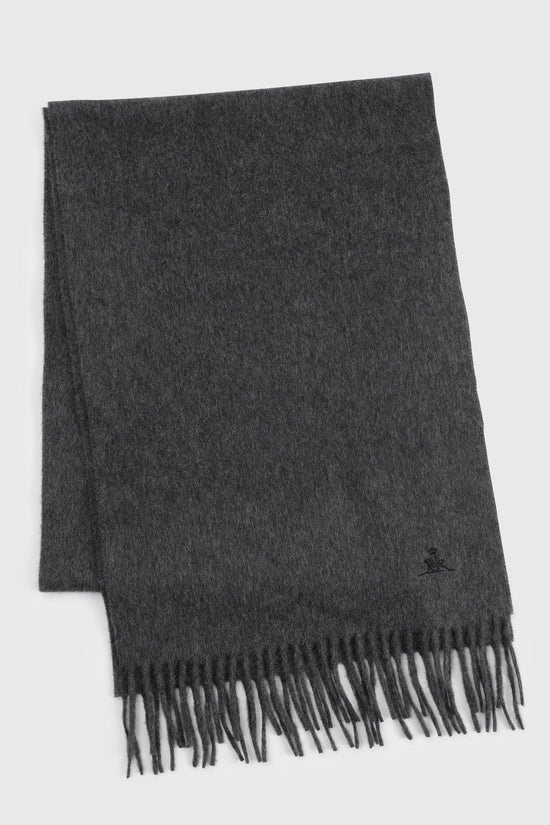 100% Pure Cashmere Scarf Grey - View 1